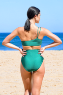 SUZU Bikini Bottoms HAZEL High-Waisted Bikini Bottoms - Meditation