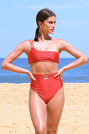 SUZU Bikini Bottoms HAZEL High-Waisted Bikini Bottoms - Cosmo