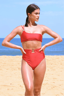 SUZU Bikini Top HAZEL One Shoulder Bikini Top - Cosmo