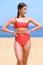 SUZU Bikini Top HAZEL One Shoulder Bikini Top - Cosmo