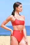 HAZEL One-Shoulder Top - Cosmo (Red)