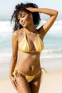 SUZU Bikini Top VESA Triangle Bikini Top - Plumage